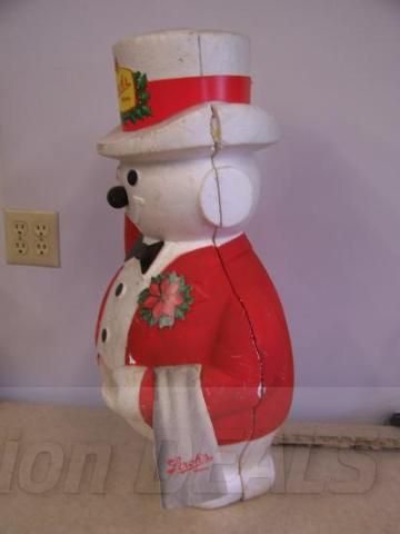 Vintage Strohs Beer Advertising Snowman Strohman Stroh  