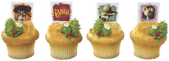 12 CUPCAKE picks RANGO movie PARTY favors BIRTHDAY cool  