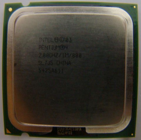   PENTIUM 4 SOCKET 775 2.8GHz SL7J5 1M/800 P4 CPU 800MHZ BUS  