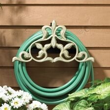 Whitehall Hose Reel Holder station Fleur De Lis  