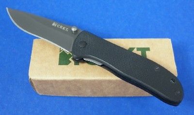 CRKT Drifter. G10 Handle Plain Edge. 3 5/8 closed linerlock. 8Cr14MoV 