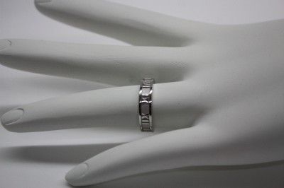   Tiffany & Co. Atlas Ring 18k White gold Band Size 4 Retail $975  