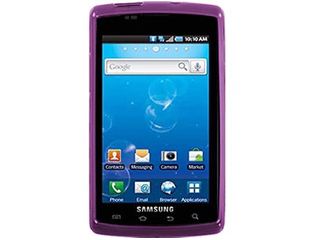 PURPLE TPU CANDY SKIN CASE COVER SAMSUNG I897 CAPTIVATE  