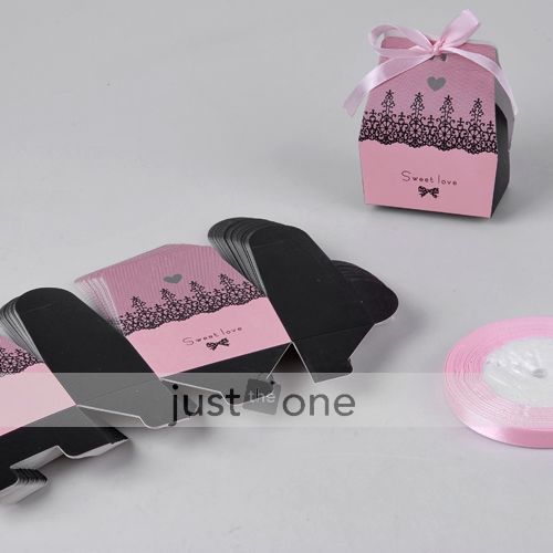 100 Sweety Love Wedding Party Favors Candy Boxes Gifts  