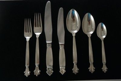 90pc Georg Jensen Canteen of Cutlery for 12  Acanthus  