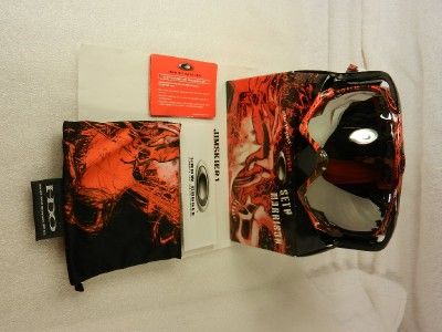 New OAKLEY SETH MORRISON SIG. SKULL CROWBAR GOGGLES Black Iridium 