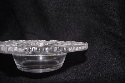 LALIQUE HONFLEUR FROSTED GERANIUM LEAF BOWL  