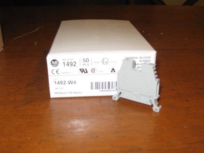 Allen Bradley 1492 W4 1492W4 Grey Terminal Block NIB  