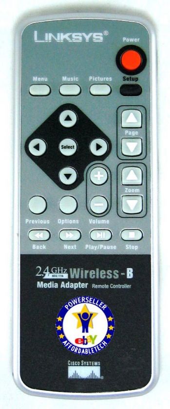 Linksys WMA11B Remote Control WMA11B R Replacement  