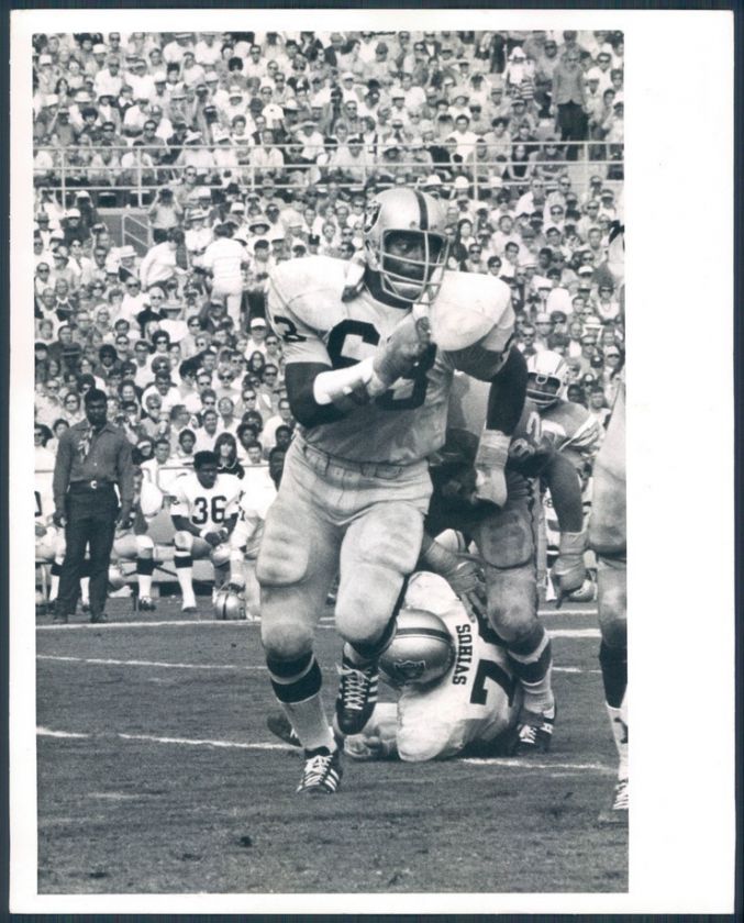 1969 Gene Upshaw Oakalnd Raiders AFL Original Aqua Viva Photo  