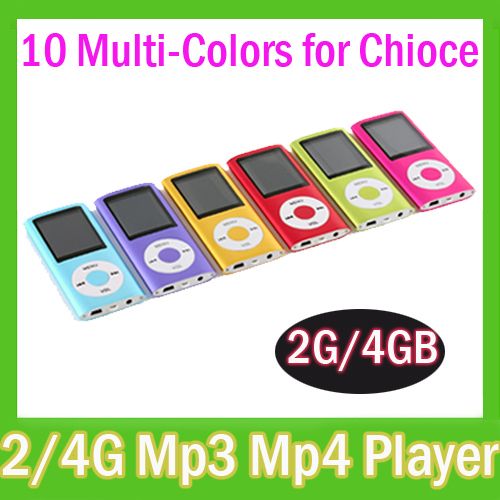   Digital 4GB/2GB  MP4 Video Player FM Radio TXT E book Reader  