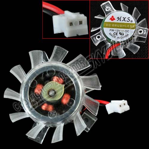 12V 35mm Computer PC VGA Cooler Cooling Fan Brushless W  