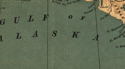 1904 Map of Alaska, Yukon Territory &British Columbia  