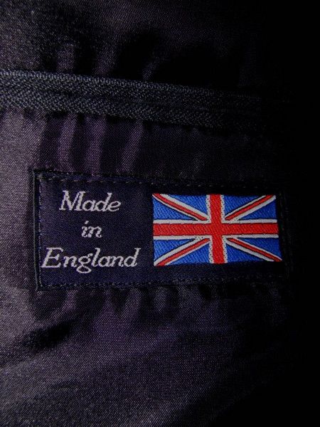 Pinstriped ALEXANDRE OF ENGLAND Savile Row Suit Sz 46  