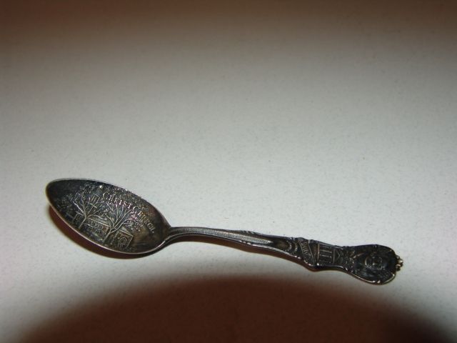   SOUVENIR SPOON Washington Christ Church Alexandria VA White House NICE