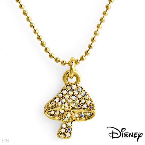 DISNEY COUTURE ALICE IN WONDERLAND MUSHROOM NECKLACE  