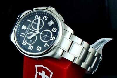 Victorinox Swiss Army 241453 Officers Chrono Mens Watch  