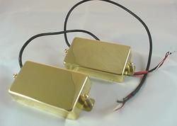 HUMBUCKER GUITAR PICKUP SET   GOLD ALNICO vintage tone  