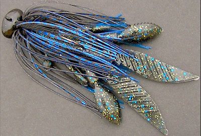 oz Flat Football Jig ~ Pumpkinseed Green Sunfish  