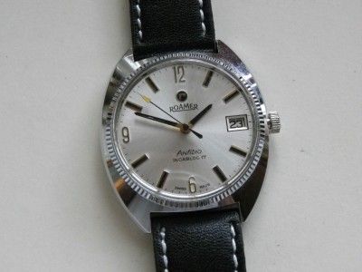 NOS VINTAGE ROAMER ANFIBIO INCABLOC17 GENTS MANUAL WATCH  