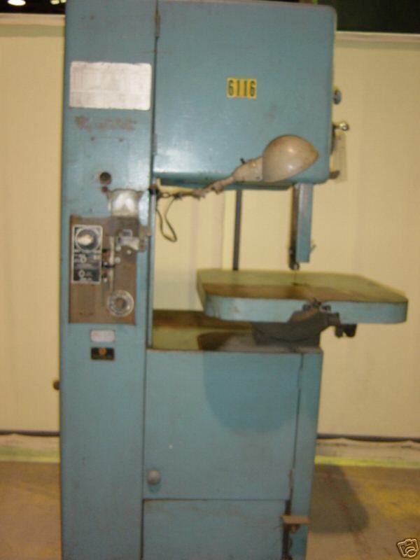 GROB VERTICAL BAND SAW THROAT DEPTH 18 BADE 1/16 1/2  