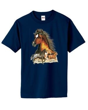 Appaloosa Horse Head Collage Western T Shirt S  6x  