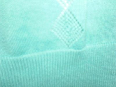 NEW MADISON STUDIOS TURQUOISE SWEATER SETCARDIGAN W/OPEN WEAVE SZ XL 