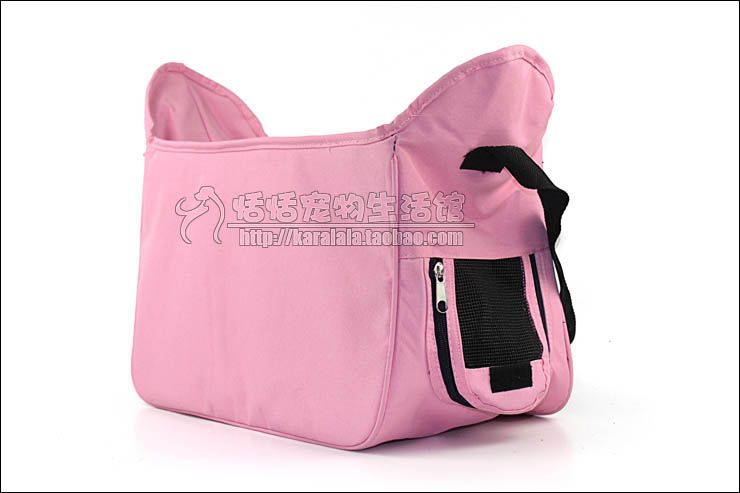 light pink cat dog pet carrier shoulder bag puppy pouch high quility 
