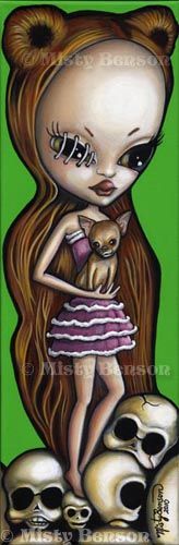 ENVY   Seven Not So Deadly Sins   a 24 x 8 x .5 ORIGINAL PAINTING