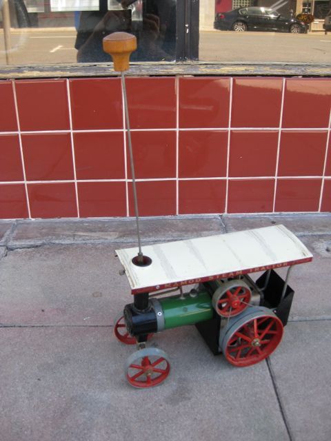 Vtg MAMOD LIVE STEAM FARM TRACTOR TRAIN CAR TE1A ENGINE TIN METAL TOY 