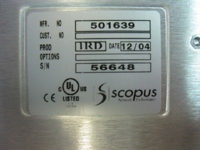 SCOPUS / CODICO IRD 2600 DVB RECEIVER  