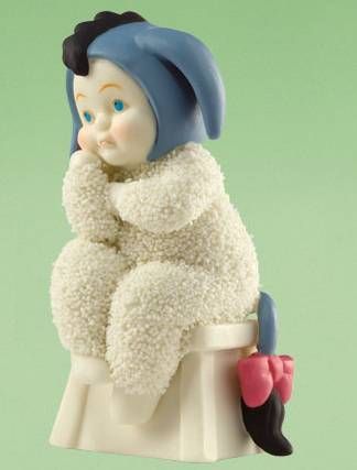 2011 DEPT 56 SNOWBABIES *I CANT BE SAD, WITH POOH* NIB  