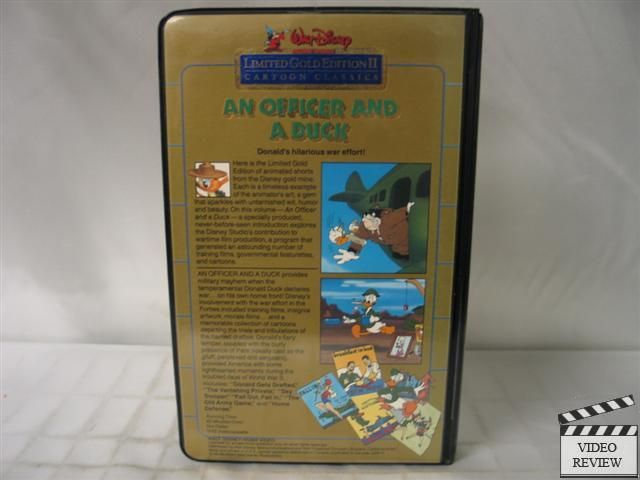 An Officer And A Duck   Cartoon Class. Gold Ed. II, VHS  