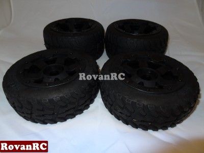   Road Dawg Style Tires, on HD Rims fits HPI 1/5 Baja 5B Buggy   