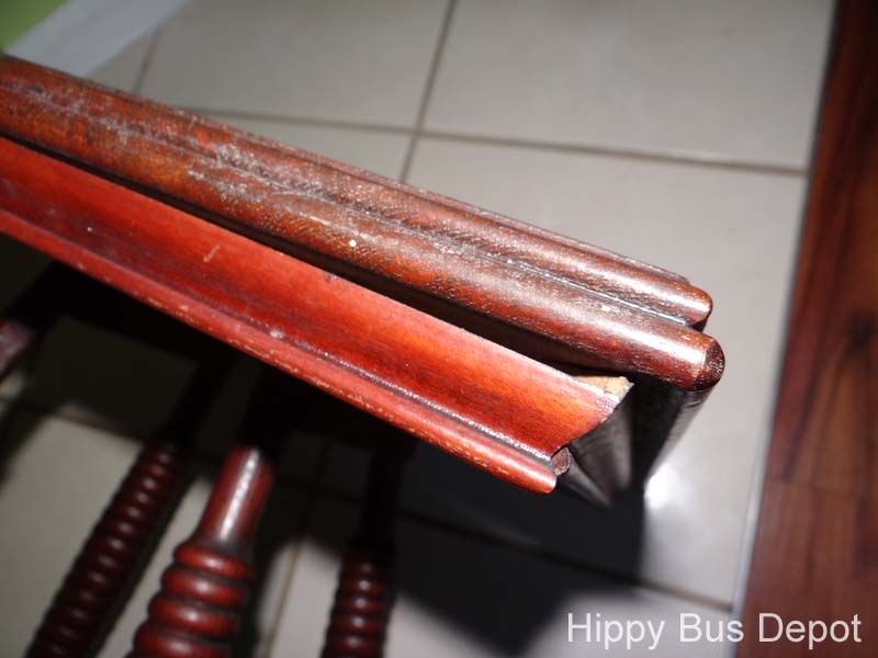 Vintage English Oak Barley Twist Legs & Carved Wood Side End Table 