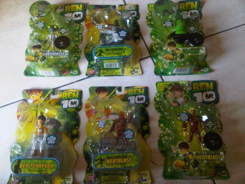 MOC BEN 10 BATTLE 1ST VER BANDAI HEATBLAST GREYMATTER TENNYSON 