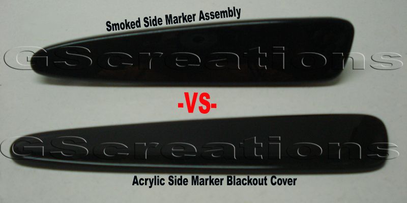 C6 Corvette Rear Smoked Side Marker Blackout Lights  