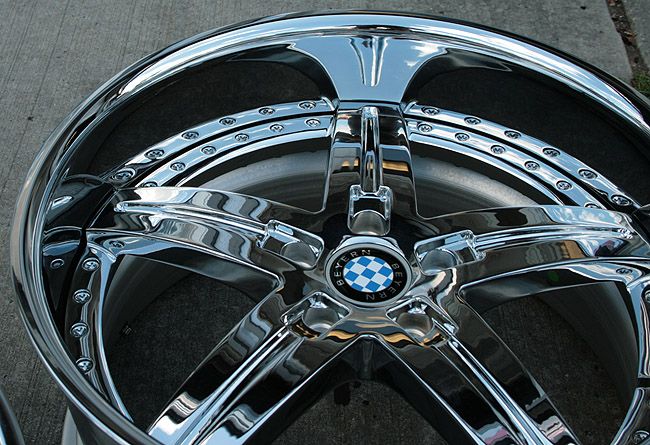 BEYERN WOLFF 20 CHROME RIMS WHEELS BMW 525 528 530  