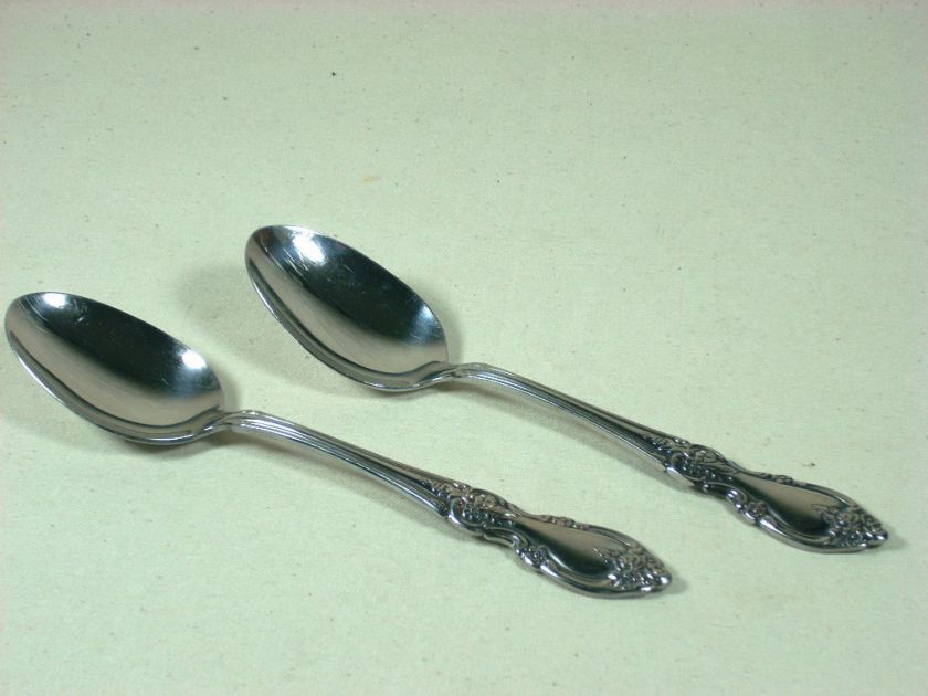 Oneida Teaspoon Louisiana 2 Teaspoons Flatware Stainlss  