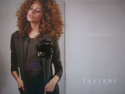 TAVIANI fashion catalog MONA JOHANNESSON 2008 super RARE  