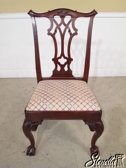 20687 Set of 6 STATTON Cherry Chippendale Dining Chairs  