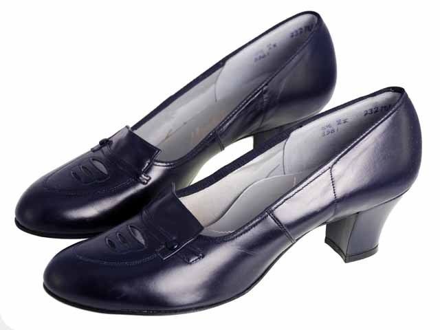 Vintage Blue Leather Pumps Shoes NIB 1950 8.5 Miracle  