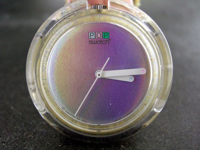 SWATCH POP SWISS LASER DIAL QUARTZ WATCH/POCKET WATCH  