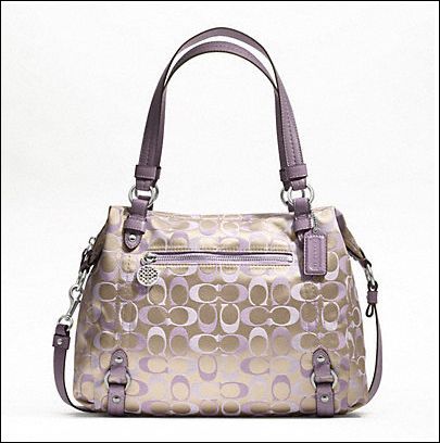 Authentic NWT Coach F 17580 , 3 Color Signature Alexandra Lilac Bag 