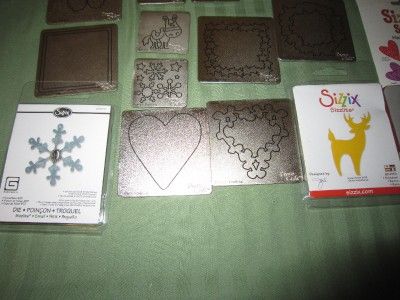   , SIZZITS, DIE CUT DIES PROVO CRAFT, CUTTLEBUG LOT CHRISTMAS  