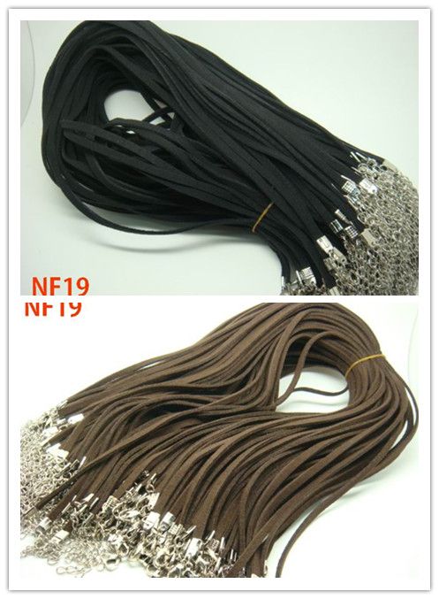 18 4mm Suede Necklace Flat Jewelry Cord Various Color Leather 