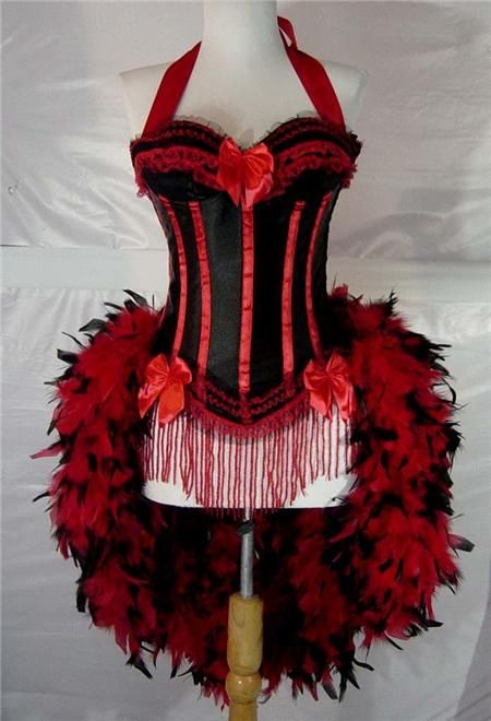 Moulin Rouge/Showgirl/Dance Burlesque Costume S M L  