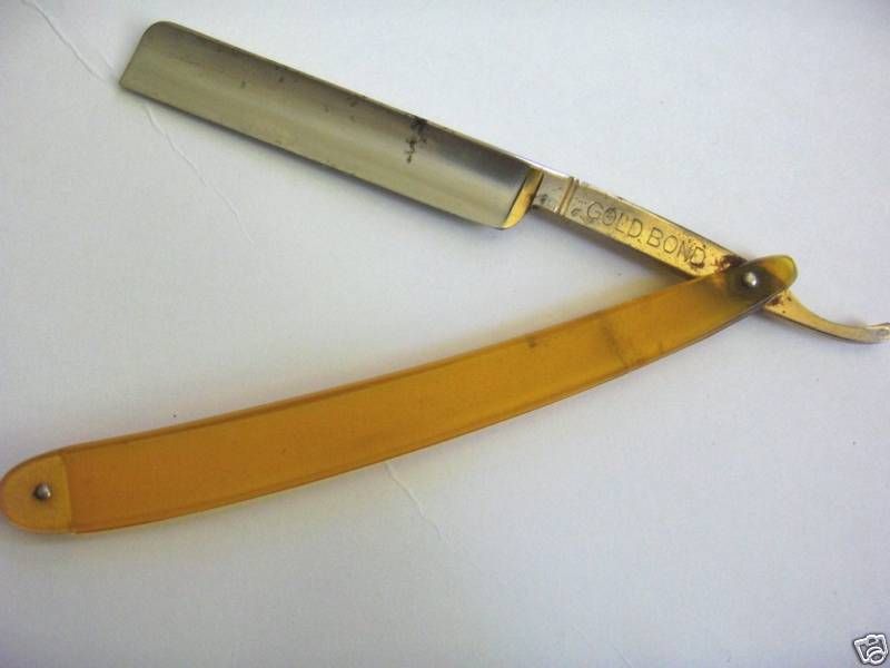 ALFRED J. KRANK,ST.PAUL,MINN, GOLD BOND, STRAIGHT RAZOR  