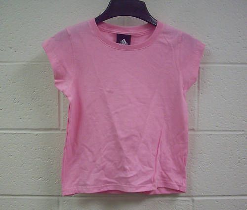 PLAIN PINK GIRLS SHIRT BY ADIDAS SIZE YOUTH M (10/12)  