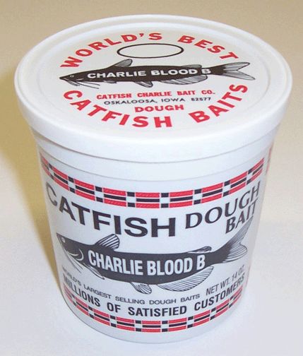 Catfish Charlie Dough/Dip/Stink Catfishing Bait w Blood  